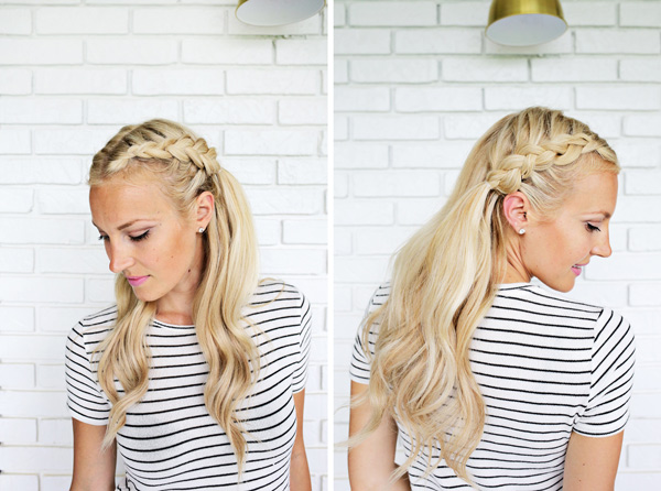 Hairstyles For Raves: Mermaid-Inspired Waves and Half-Up Pony Hairstyles